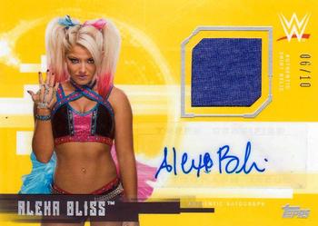 2017 Topps WWE Undisputed - Autograph Relics Gold #UAR-AB Alexa Bliss Front