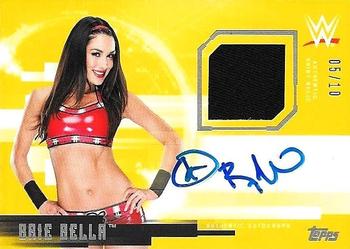 2017 Topps WWE Undisputed - Autograph Relics Gold #UAR-BB Brie Bella Front
