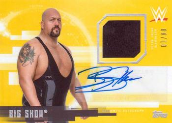 2017 Topps WWE Undisputed - Autograph Relics Gold #UAR-BS Big Show Front