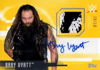 2017 Topps WWE Undisputed - Autograph Relics Gold #UAR-BW Bray Wyatt Front
