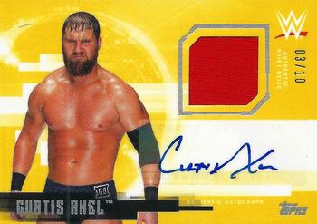 2017 Topps WWE Undisputed - Autograph Relics Gold #UAR-CA Curtis Axel Front