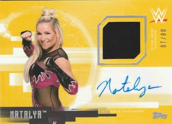 2017 Topps WWE Undisputed - Autograph Relics Gold #UAR-NA Natalya Front