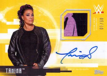 2017 Topps WWE Undisputed - Autograph Relics Gold #UAR-T Tamina Front