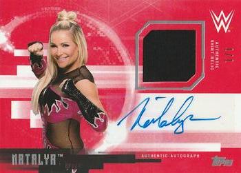 2017 Topps WWE Undisputed - Autograph Relics Red #UAR-NA Natalya Front