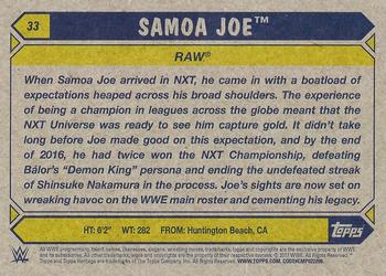 2017 Topps WWE Heritage - Bronze #33 Samoa Joe Back