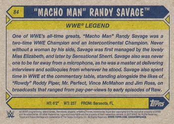 2017 Topps WWE Heritage - Bronze #84 Randy Savage Back
