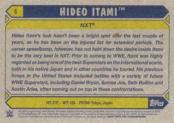 2017 Topps WWE Heritage - Blue #5 Hideo Itami Back