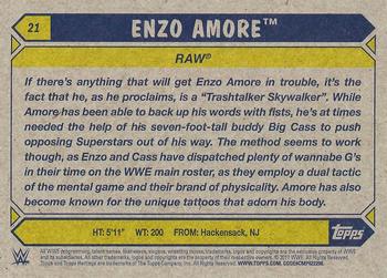 2017 Topps WWE Heritage - Blue #21 Enzo Amore Back