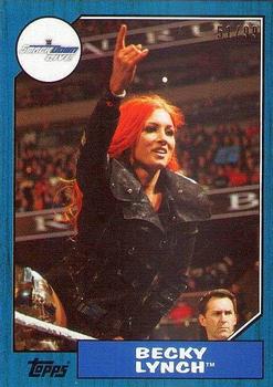 2017 Topps WWE Heritage - Blue #42 Becky Lynch Front