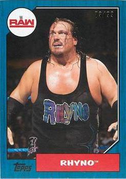 2017 Topps WWE Heritage - Blue #64 Rhyno Front