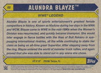 2017 Topps WWE Heritage - Blue #68 Alundra Blayze Back