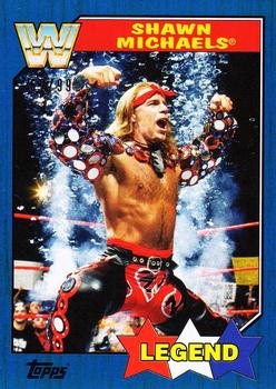 2017 Topps WWE Heritage - Blue #94 Shawn Michaels Front