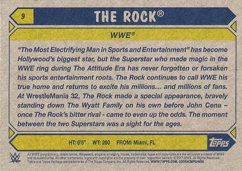 2017 Topps WWE Heritage - Silver #9 The Rock Back