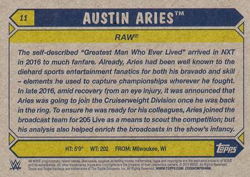2017 Topps WWE Heritage - Silver #11 Austin Aries Back