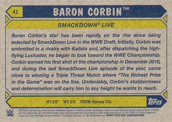 2017 Topps WWE Heritage - Silver #41 Baron Corbin Back