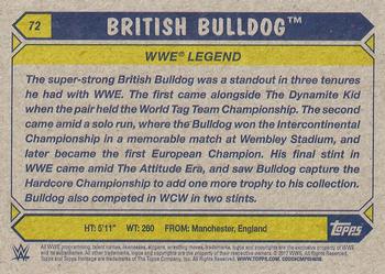 2017 Topps WWE Heritage - Silver #72 British Bulldog Back