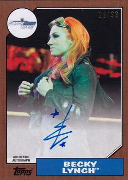 2017 Topps WWE Heritage - Autographs Bronze #NNO Becky Lynch Front