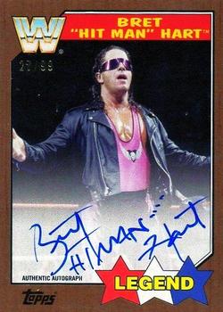 2017 Topps WWE Heritage - Autographs Bronze #NNO Bret 