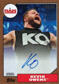 2017 Topps WWE Heritage - Autographs Bronze #NNO Kevin Owens Front