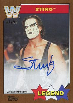 2017 Topps WWE Heritage - Autographs Bronze #NNO Sting Front