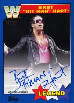 2017 Topps WWE Heritage - Autographs Blue #NNO Bret 