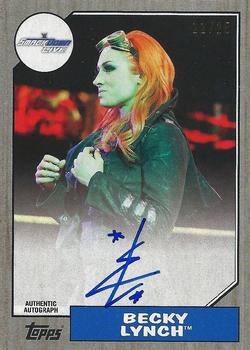 2017 Topps WWE Heritage - Autographs Silver #NNO Becky Lynch Front