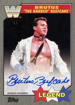 2017 Topps WWE Heritage - Autographs Silver #NNO Brutus Beefcake Front