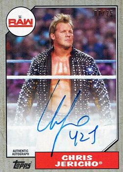 2017 Topps WWE Heritage - Autographs Silver #NNO Chris Jericho Front