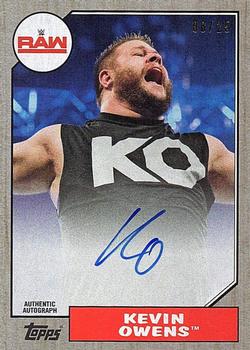 2017 Topps WWE Heritage - Autographs Silver #NNO Kevin Owens Front