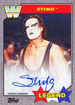 2017 Topps WWE Heritage - Autographs Silver #NNO Sting Front