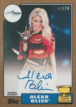 2017 Topps WWE Heritage - Autographs Gold #NNO Alexa Bliss Front