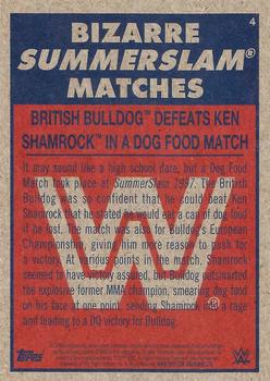 2017 Topps WWE Heritage - Bizarre SummerSlam Matches #4 British Bulldog / Ken Shamrock Back
