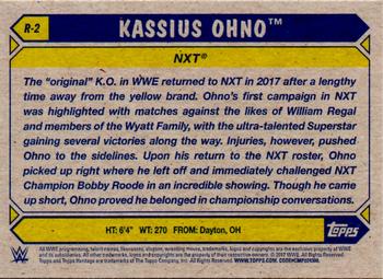 2017 Topps WWE Heritage - Roster Updates #R-2 Kassius Ohno Back