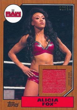 2017 Topps WWE Heritage - Shirt Relics Bronze #R-AF Alicia Fox Front