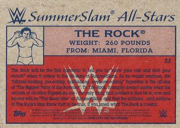 2017 Topps WWE Heritage - SummerSlam All-Stars #23 The Rock Back