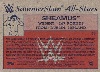 2017 Topps WWE Heritage - SummerSlam All-Stars #24 Sheamus Back