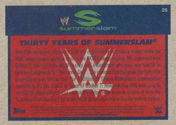2017 Topps WWE Heritage - Thirty Years of SummerSlam #26 The Rock Back