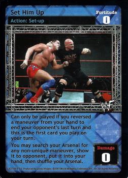 2001 Comic Images WWF Raw Deal Backlash #42 Set Him Up Front