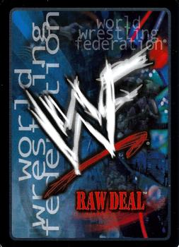 2002 Comic Images WWF Raw Deal:  Mania #6 Forearm Shot Back