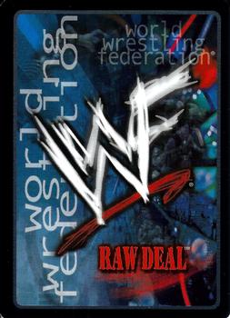 2002 Comic Images WWF Raw Deal:  Mania #28 Stratusfied Back