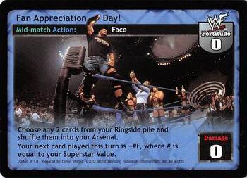 2002 Comic Images WWF Raw Deal:  Mania #70 Fan Appreciation Day! Front