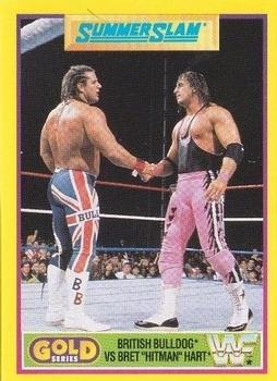 1992 Merlin WWF Gold Series Part 2 #7 British Bulldog vs. Bret 