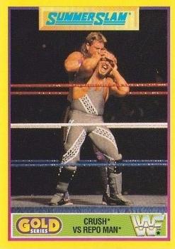 1992 Merlin WWF Gold Series Part 2 #14 Crush vs. Repo Man Front