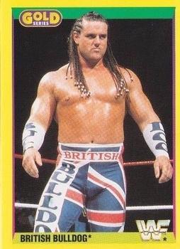 1992 Merlin WWF Gold Series Part 2 #23 British Bulldog Front