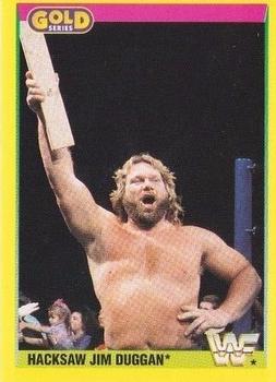 1992 Merlin WWF Gold Series Part 2 #90 Hacksaw Jim Duggan Front