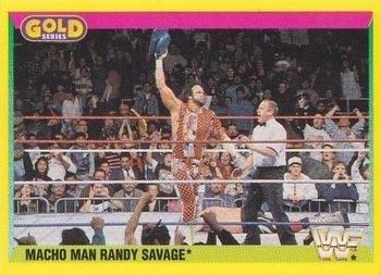1992 Merlin WWF Gold Series Part 2 #92 Macho Man Randy Savage Front