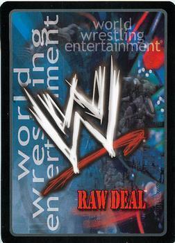 2003 Comic Images WWE Raw Deal Survivor Series 2 #60/383 Managed by Stephanie McMahon Back
