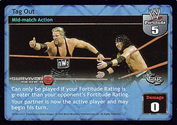 2003 Comic Images WWE Raw Deal Survivor Series 2 #70/383 Tag Out Front