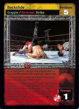 2003 Comic Images WWE Raw Deal Survivor Series 2 #16/383 Backslide Front