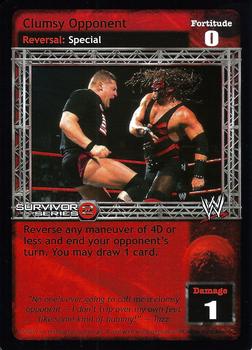 2003 Comic Images WWE Raw Deal Survivor Series 2 #35/383 Clumsy Opponent Front
